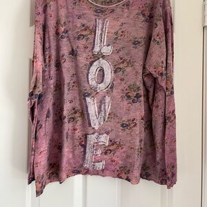 Magnolia Pearl Lavender Floral Top